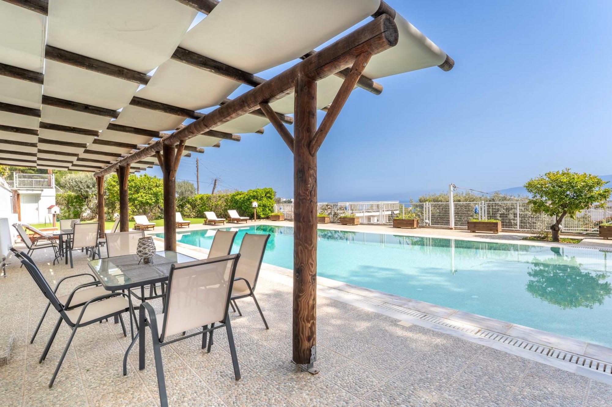 ルートラ・オレアス・エレニス The House Of Gratitude - Poolside Retreatヴィラ エクステリア 写真